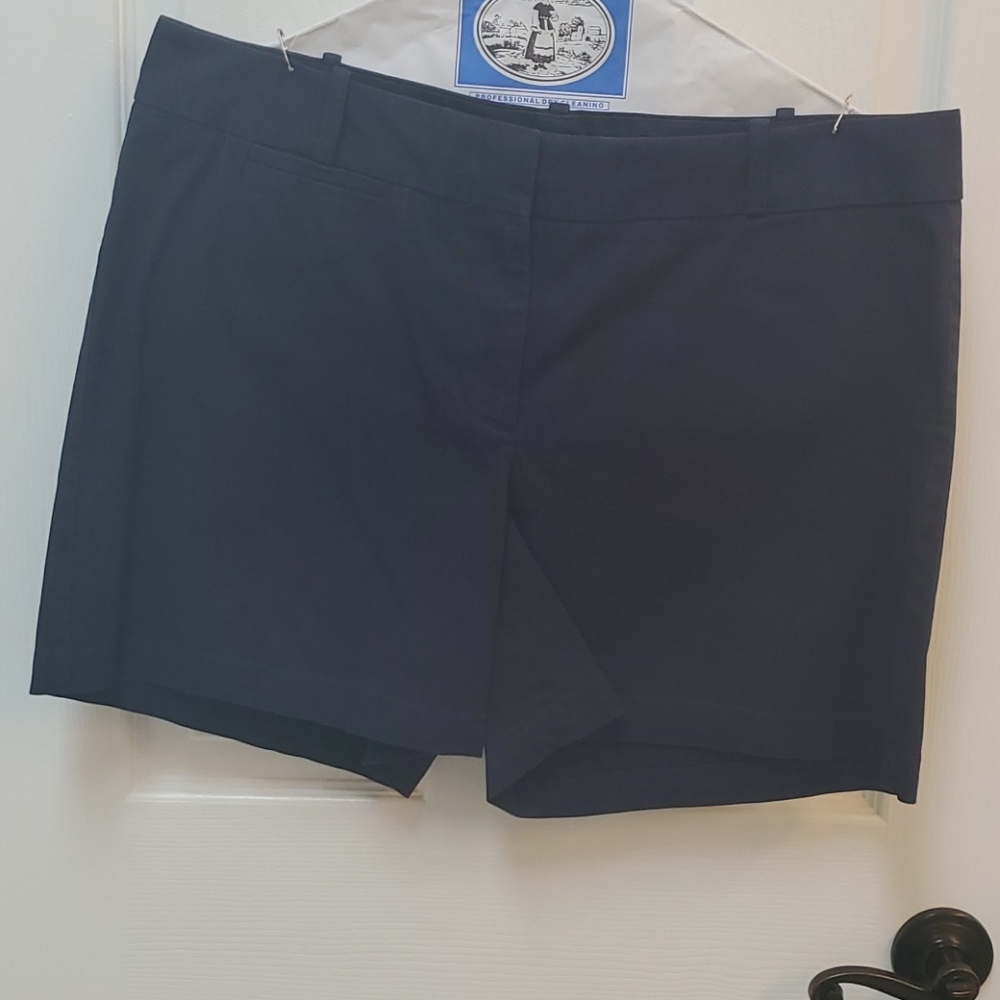 Navy Cotton Shorts